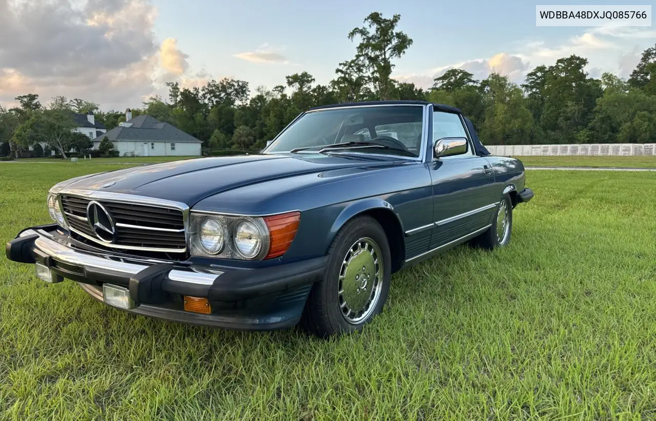 1988 Mercedes Benz 560 Sl VIN: WDBBA48DXJQ085766 Lot: 54797875