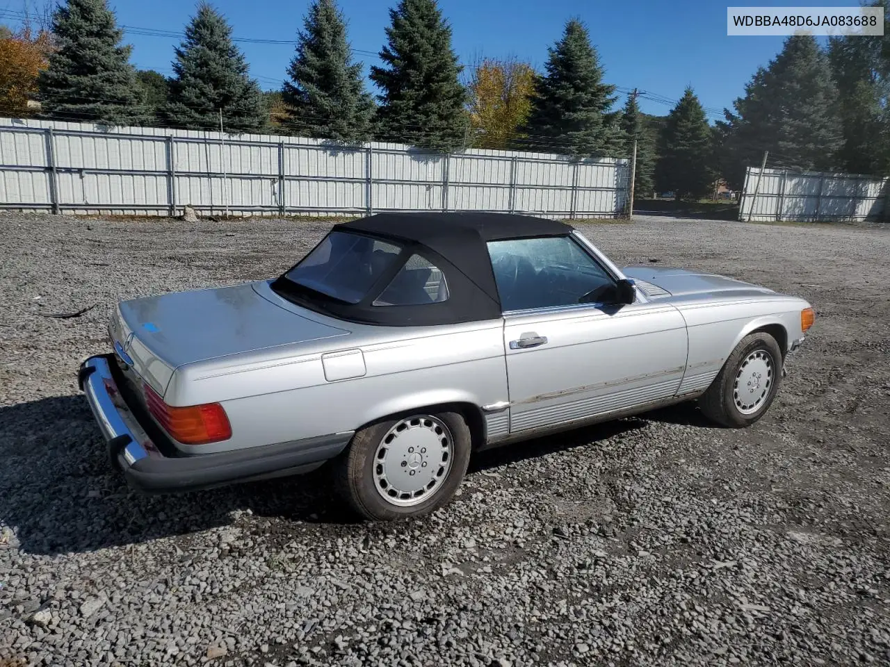 1988 Mercedes-Benz 560 Sl VIN: WDBBA48D6JA083688 Lot: 73235124