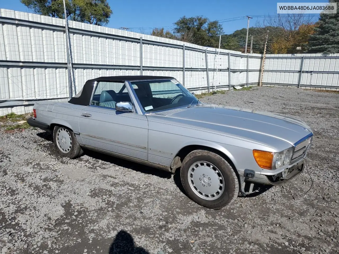 1988 Mercedes-Benz 560 Sl VIN: WDBBA48D6JA083688 Lot: 73235124