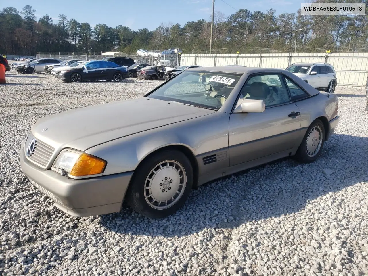 1990 Mercedes-Benz 500 Sl VIN: WDBFA66E8LF010613 Lot: 47093275