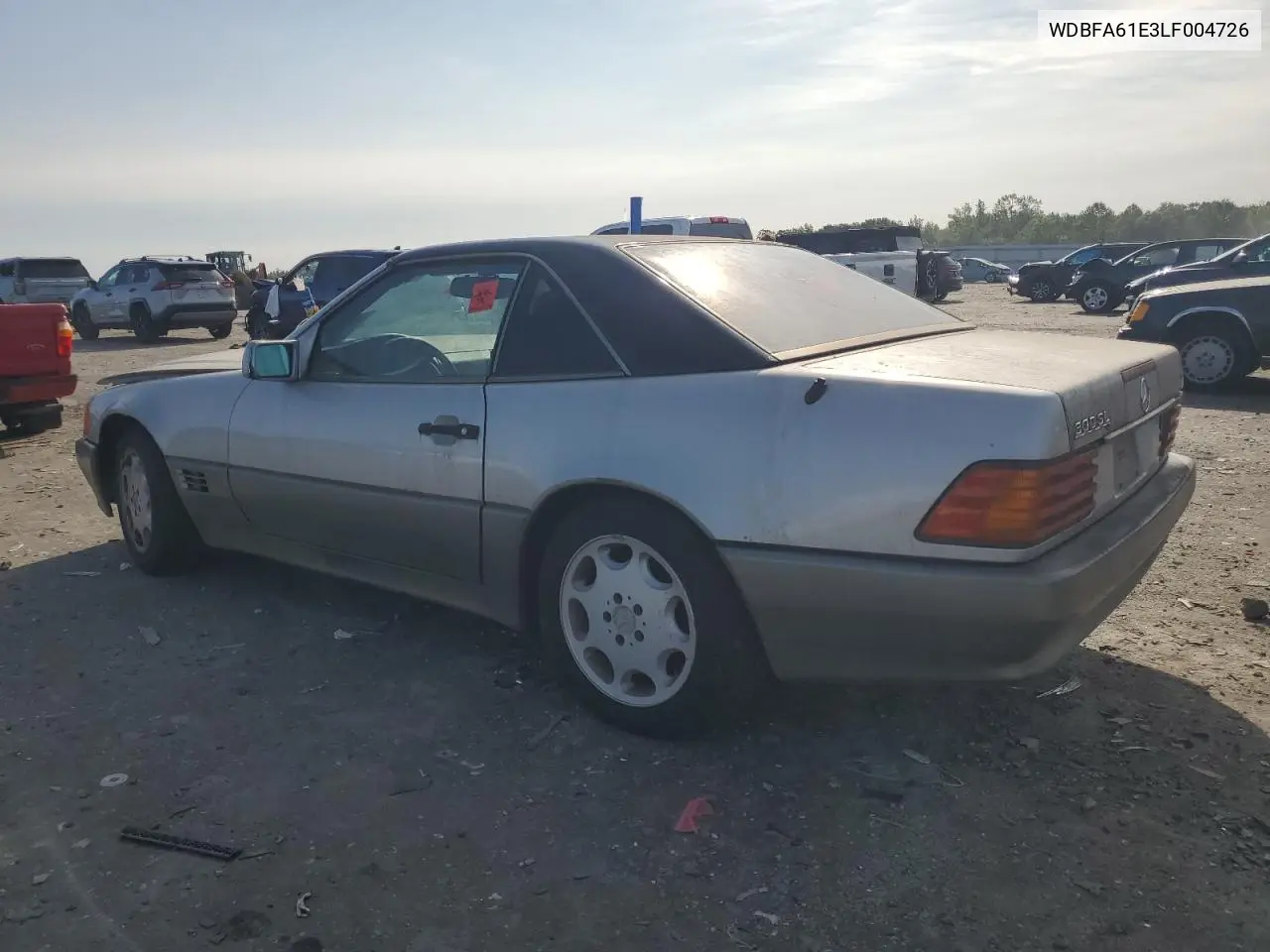 1990 Mercedes-Benz 300 Sl VIN: WDBFA61E3LF004726 Lot: 58717095