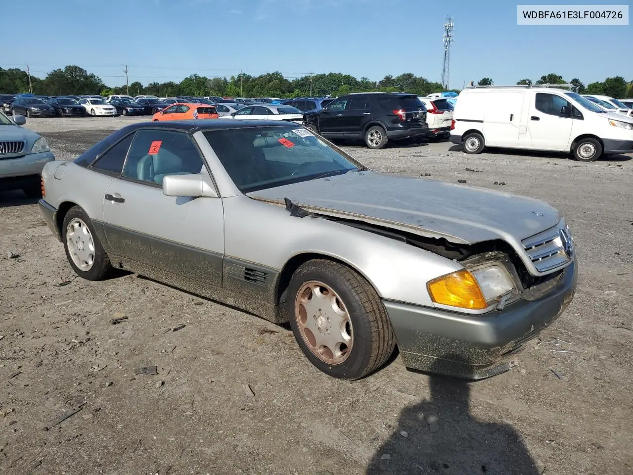 1990 Mercedes-Benz 300 Sl VIN: WDBFA61E3LF004726 Lot: 58717095