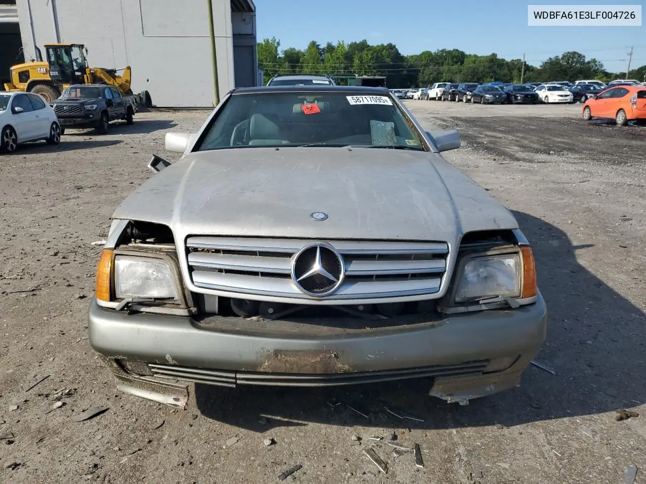 1990 Mercedes-Benz 300 Sl VIN: WDBFA61E3LF004726 Lot: 58717095