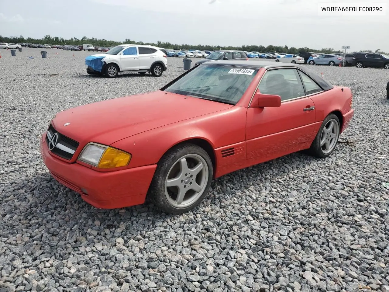 1990 Mercedes-Benz 500 Sl VIN: WDBFA66E0LF008290 Lot: 59951625