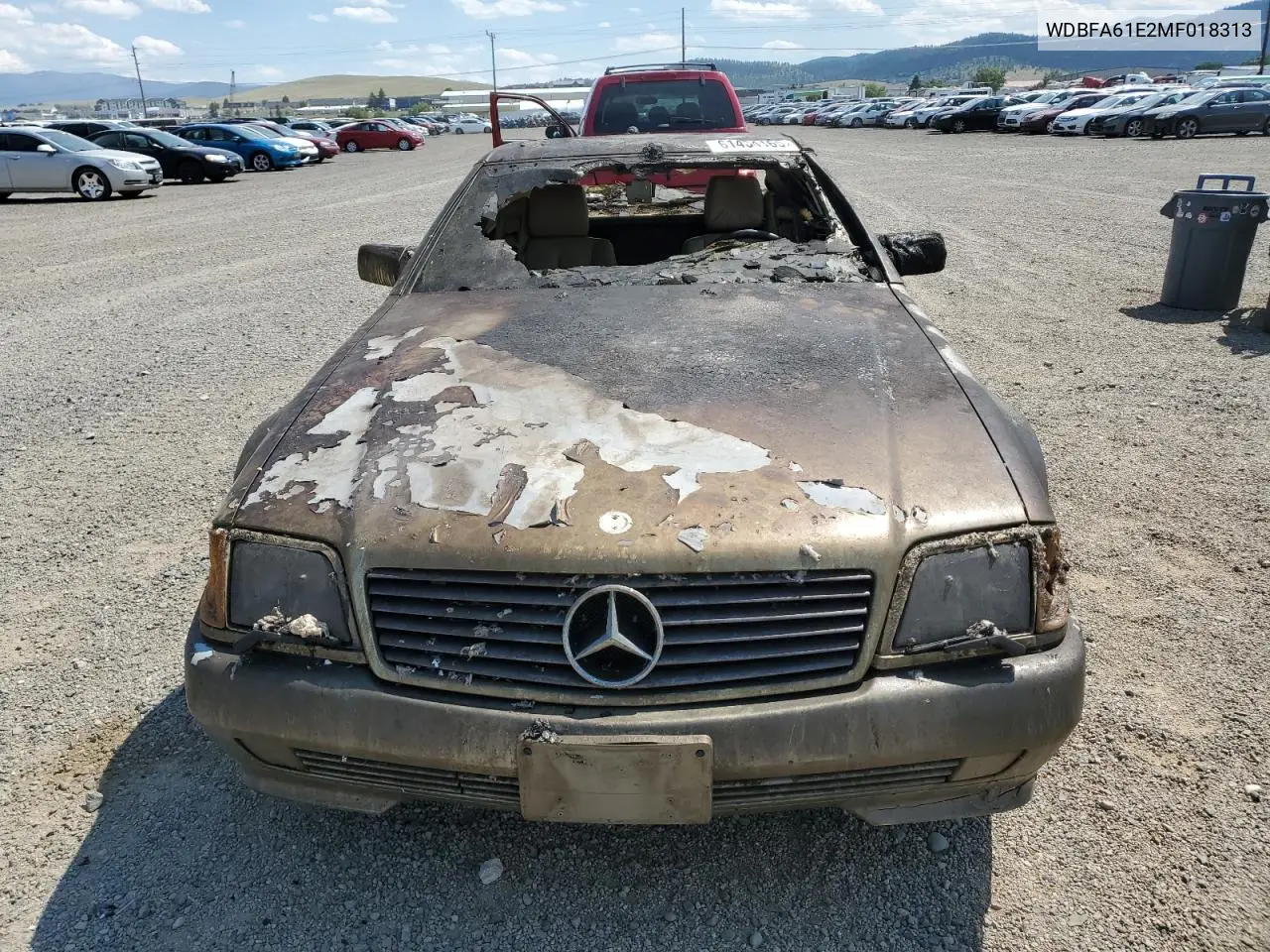 1991 Mercedes-Benz 300 Sl VIN: WDBFA61E2MF018313 Lot: 61434165