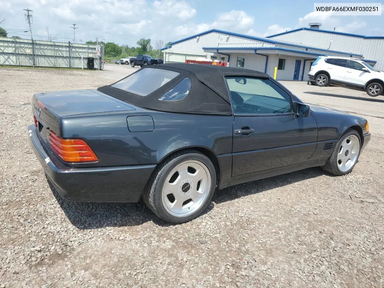 1991 Mercedes-Benz 500 Sl VIN: WDBFA66EXMF030251 Lot: 62161105