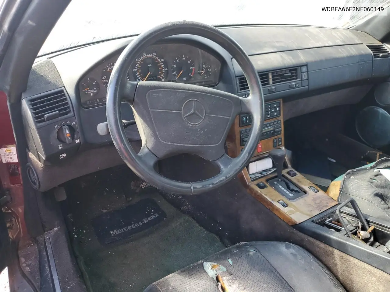 1992 Mercedes-Benz 500 Sl VIN: WDBFA66E2NF060149 Lot: 76109384