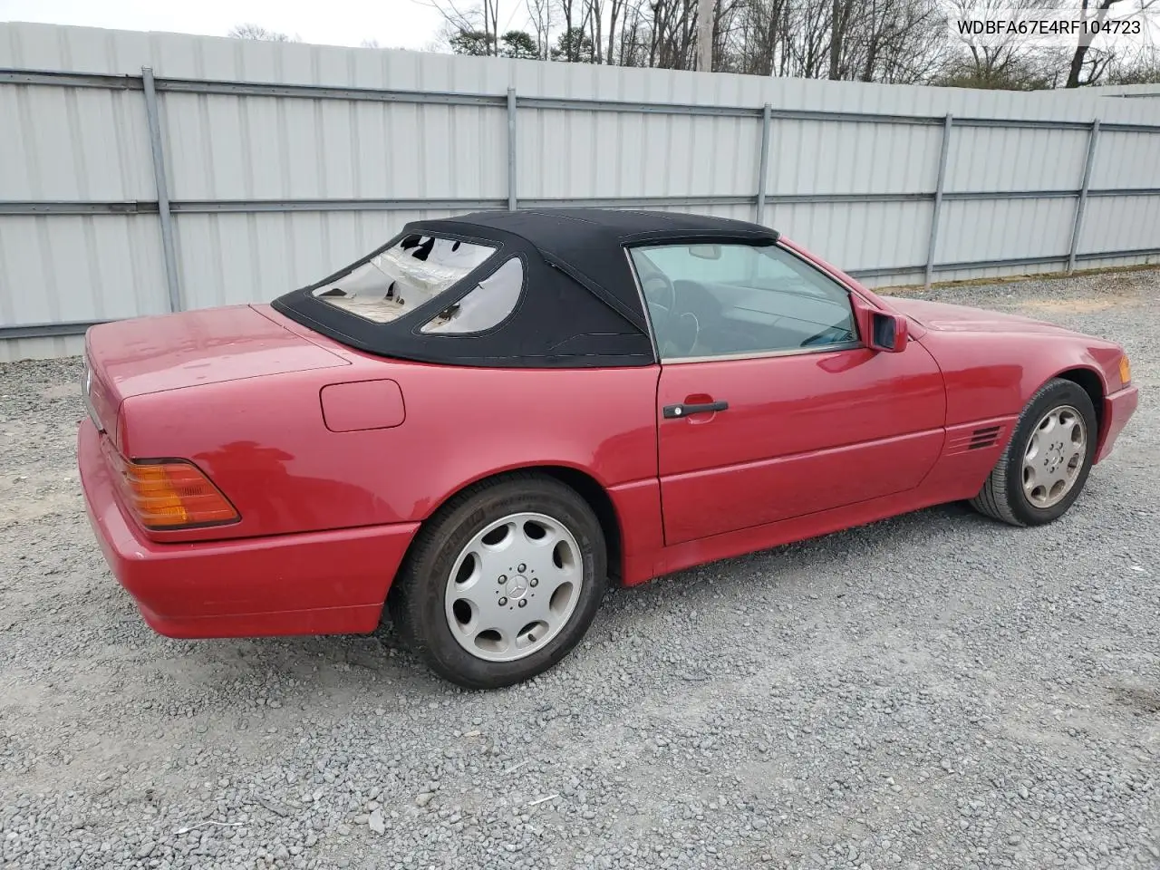 1994 Mercedes-Benz Sl 500 VIN: WDBFA67E4RF104723 Lot: 48371075