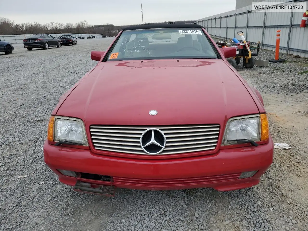 1994 Mercedes-Benz Sl 500 VIN: WDBFA67E4RF104723 Lot: 48371075
