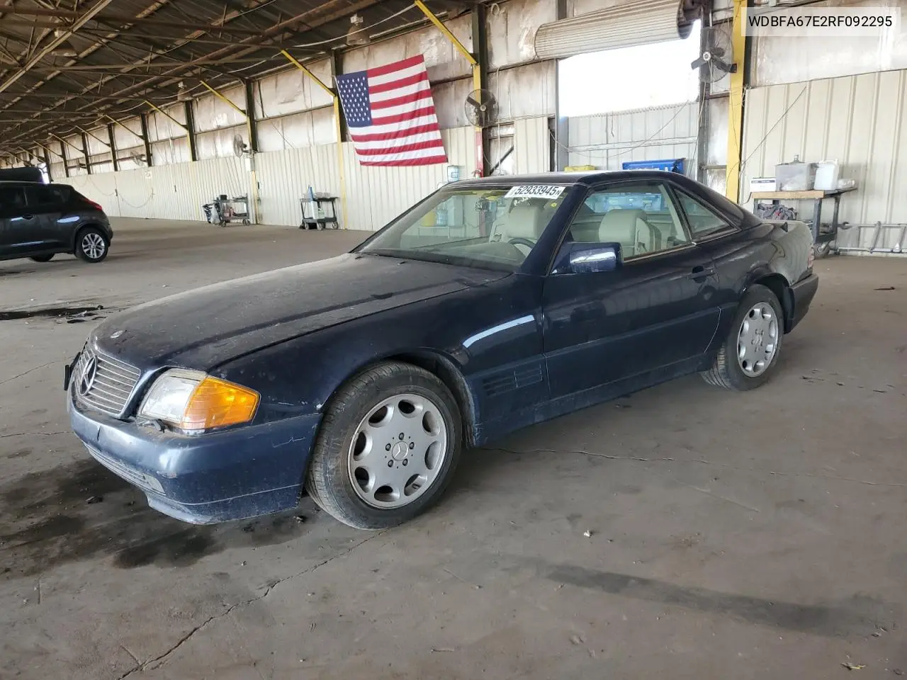 1994 Mercedes-Benz Sl 500 VIN: WDBFA67E2RF092295 Lot: 52933945