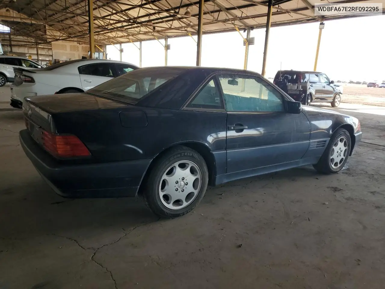 1994 Mercedes-Benz Sl 500 VIN: WDBFA67E2RF092295 Lot: 52933945