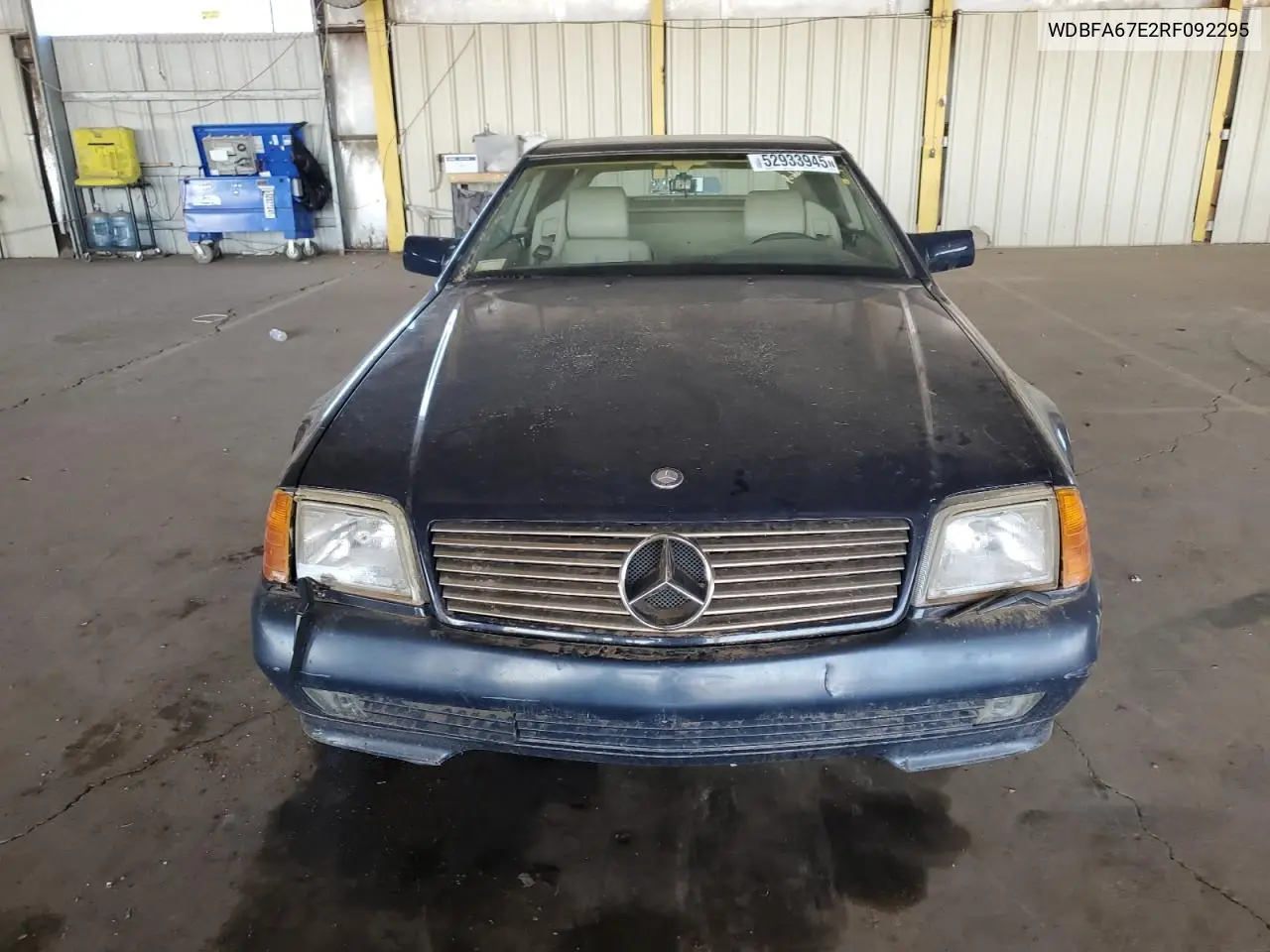 1994 Mercedes-Benz Sl 500 VIN: WDBFA67E2RF092295 Lot: 52933945