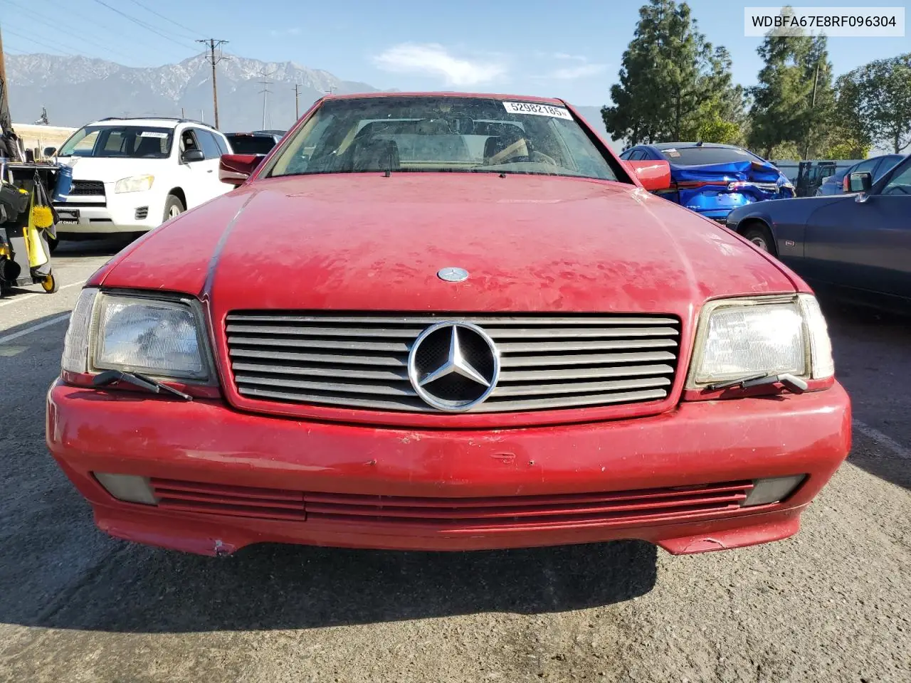 1994 Mercedes-Benz Sl 500 VIN: WDBFA67E8RF096304 Lot: 52982185