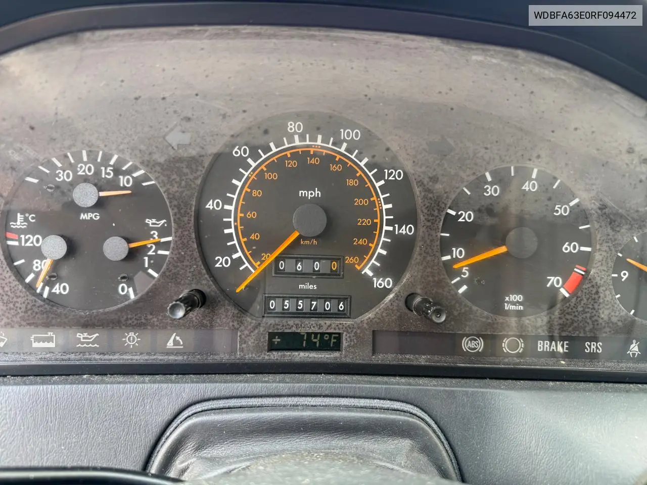 1994 Mercedes-Benz Sl 320 VIN: WDBFA63E0RF094472 Lot: 54659615
