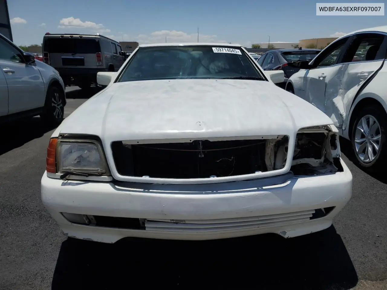 1994 Mercedes-Benz Sl 320 VIN: WDBFA63EXRF097007 Lot: 59714045