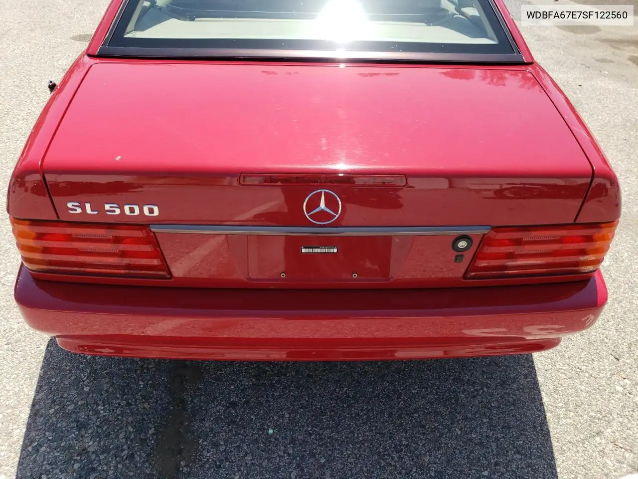 1995 Mercedes-Benz Sl 500 VIN: WDBFA67E7SF122560 Lot: 56044035
