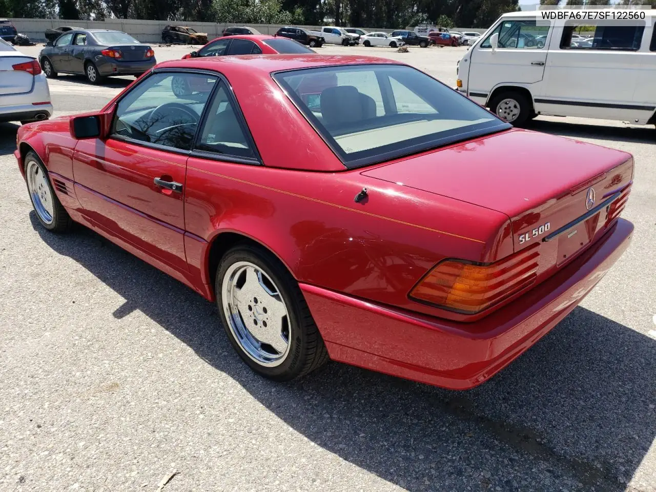 1995 Mercedes-Benz Sl 500 VIN: WDBFA67E7SF122560 Lot: 56044035