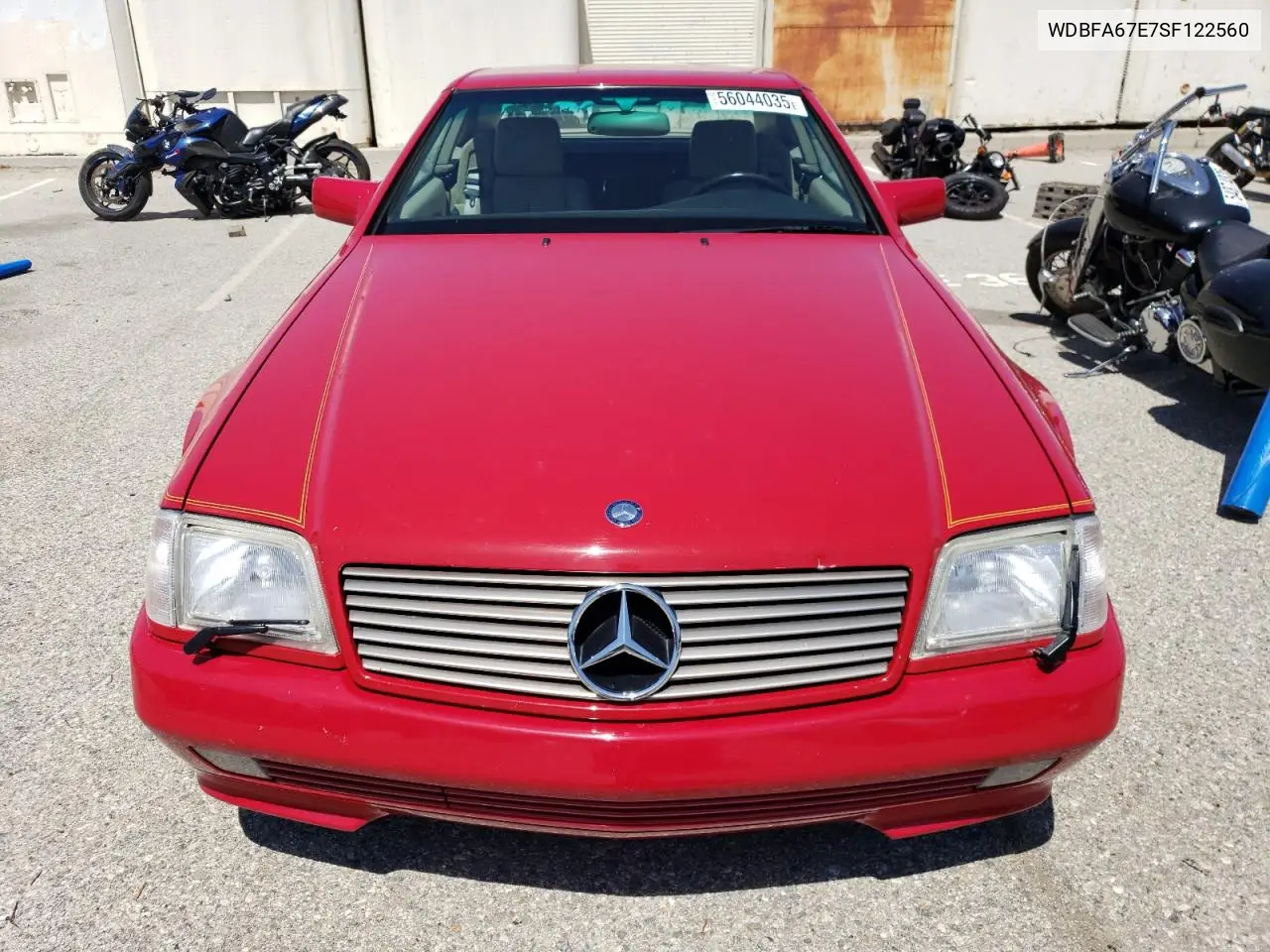 1995 Mercedes-Benz Sl 500 VIN: WDBFA67E7SF122560 Lot: 56044035