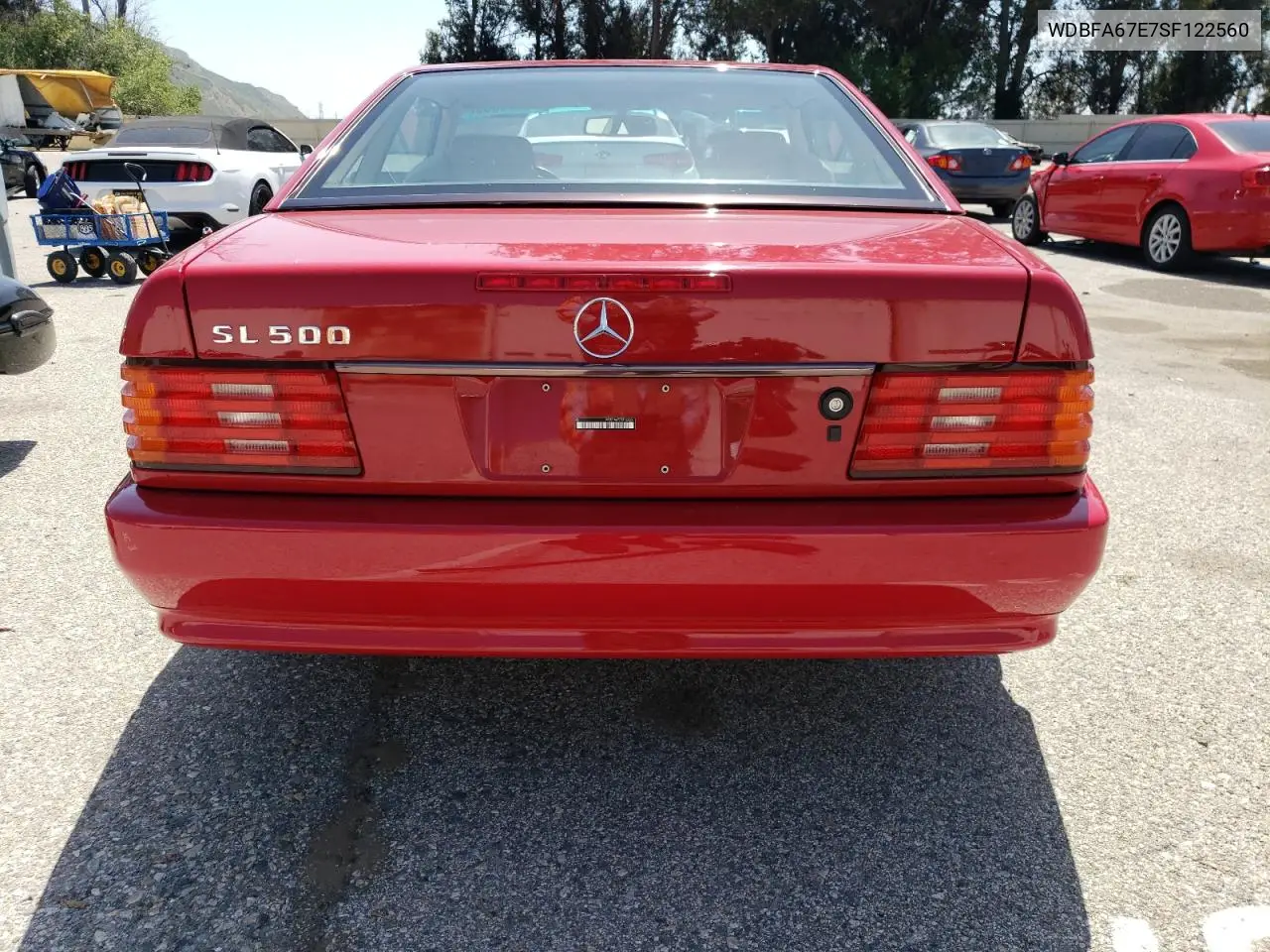 1995 Mercedes-Benz Sl 500 VIN: WDBFA67E7SF122560 Lot: 56044035