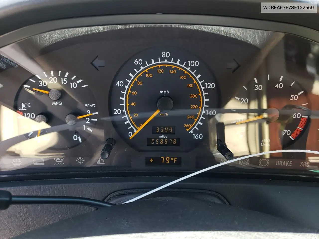 1995 Mercedes-Benz Sl 500 VIN: WDBFA67E7SF122560 Lot: 56044035