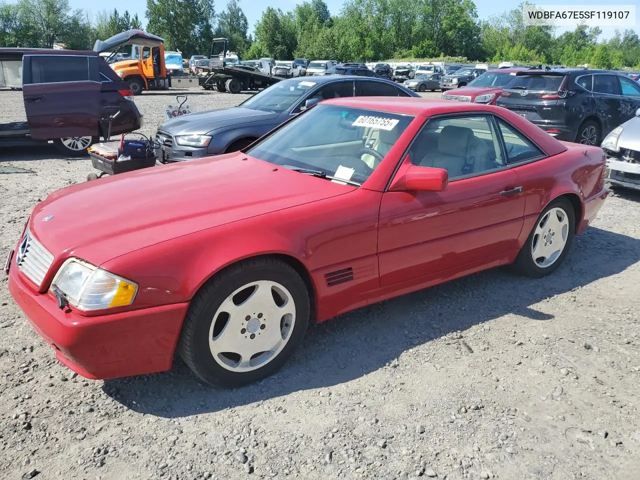 1995 Mercedes-Benz Sl 500 VIN: WDBFA67E5SF119107 Lot: 60165755