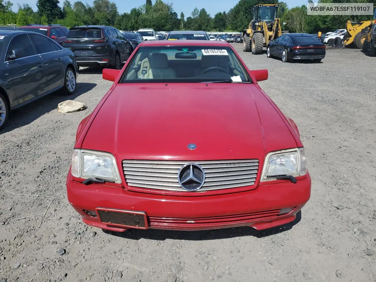 1995 Mercedes-Benz Sl 500 VIN: WDBFA67E5SF119107 Lot: 60165755