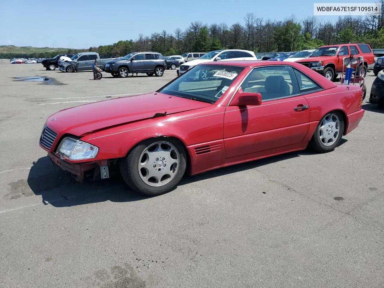 1995 Mercedes-Benz Sl 500 VIN: WDBFA67E1SF109514 Lot: 60538225