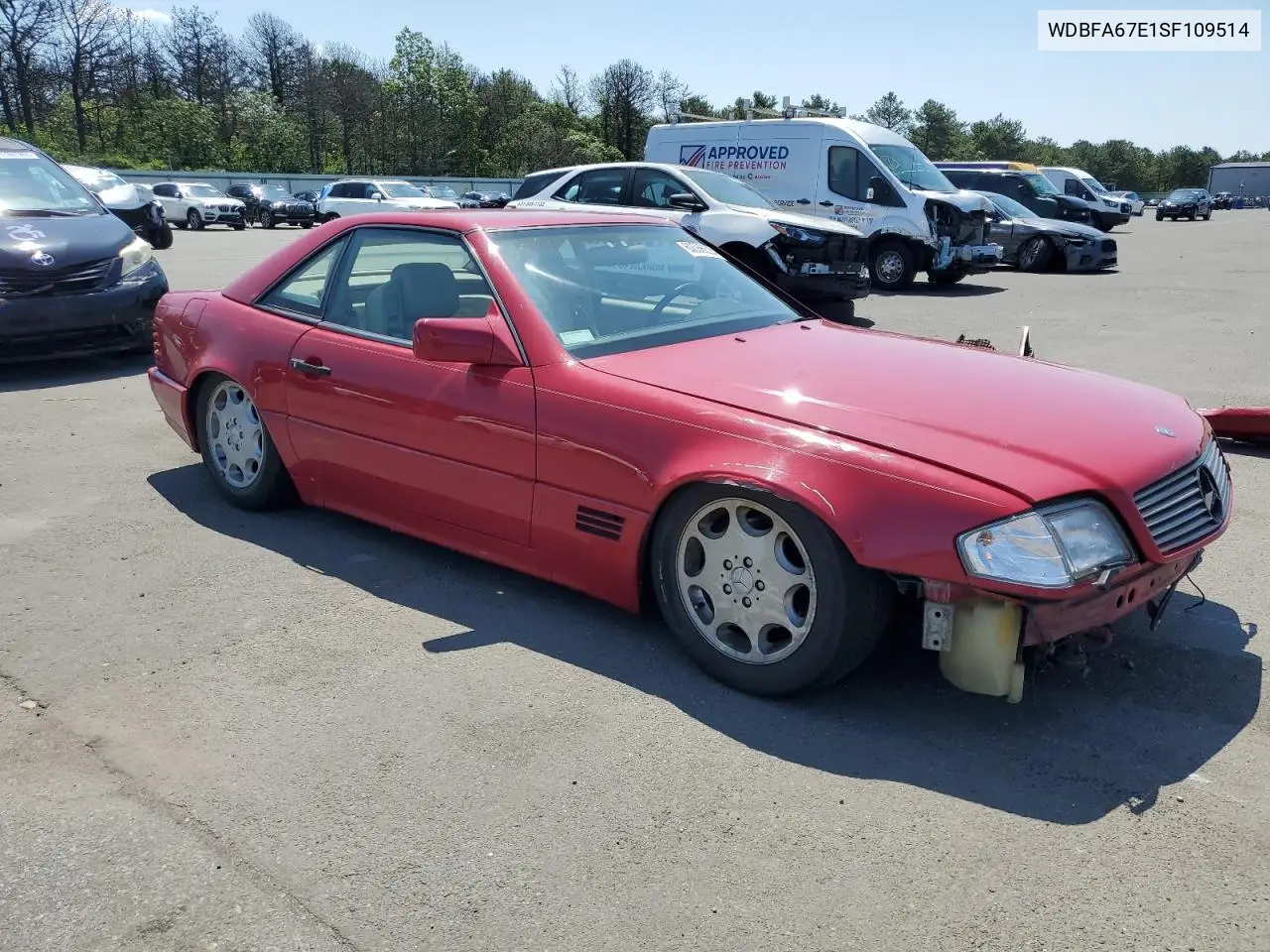 1995 Mercedes-Benz Sl 500 VIN: WDBFA67E1SF109514 Lot: 60538225