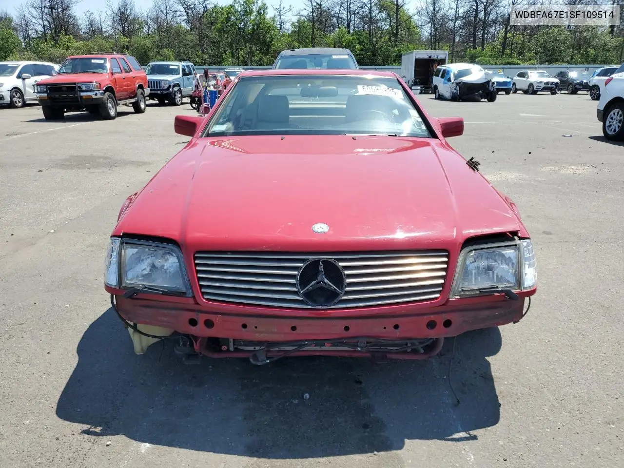 1995 Mercedes-Benz Sl 500 VIN: WDBFA67E1SF109514 Lot: 60538225