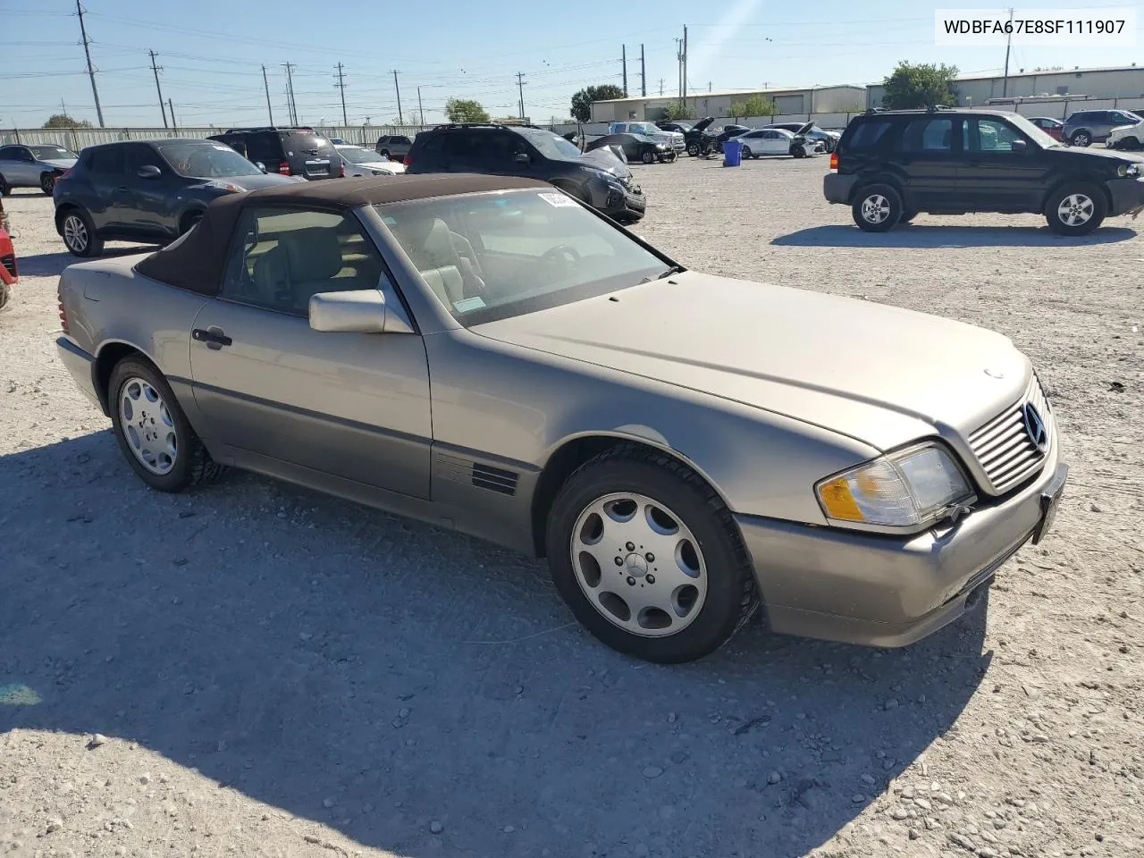 1995 Mercedes-Benz Sl 500 VIN: WDBFA67E8SF111907 Lot: 68534684
