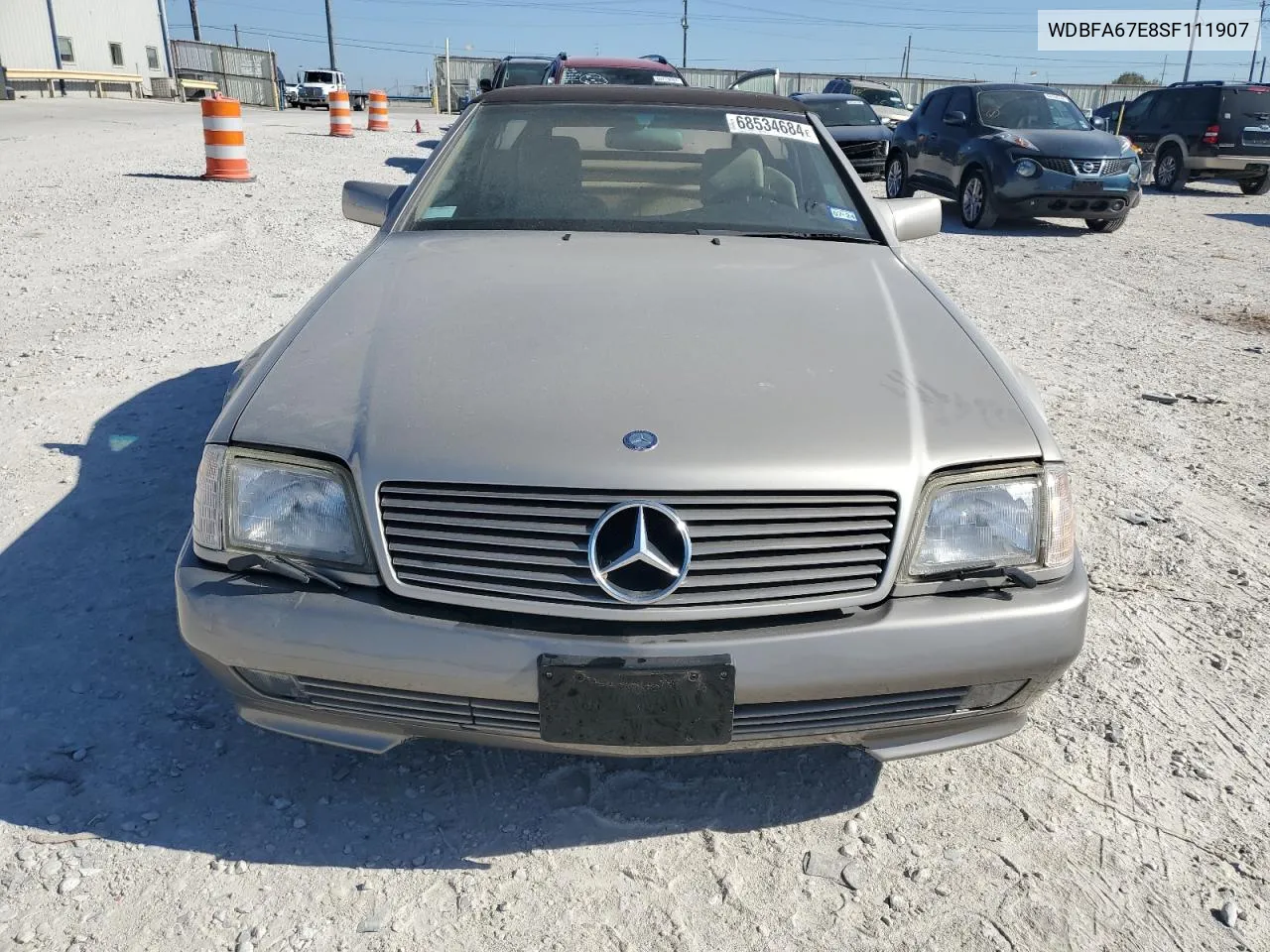 1995 Mercedes-Benz Sl 500 VIN: WDBFA67E8SF111907 Lot: 68534684