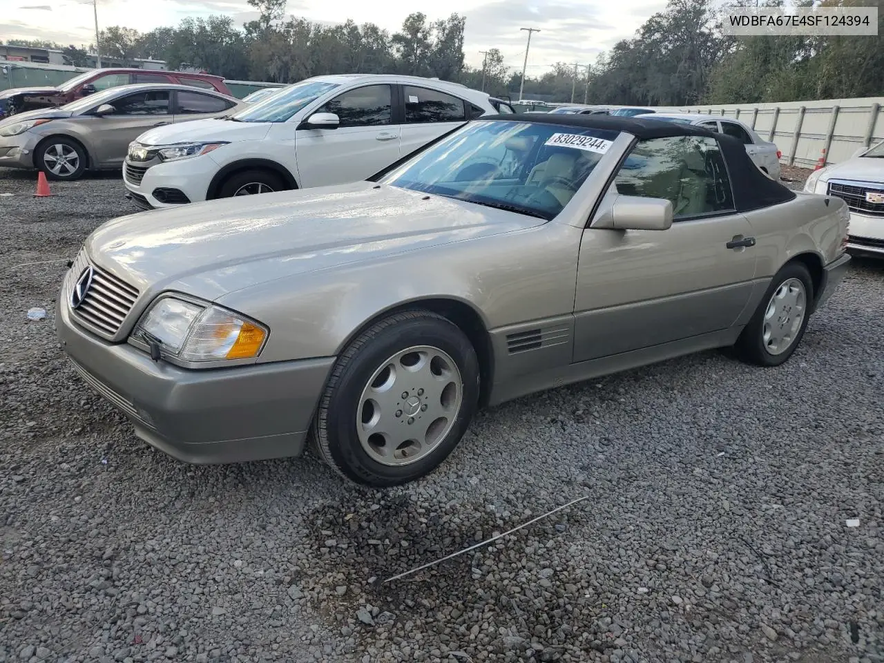1995 Mercedes-Benz Sl 500 VIN: WDBFA67E4SF124394 Lot: 83029244