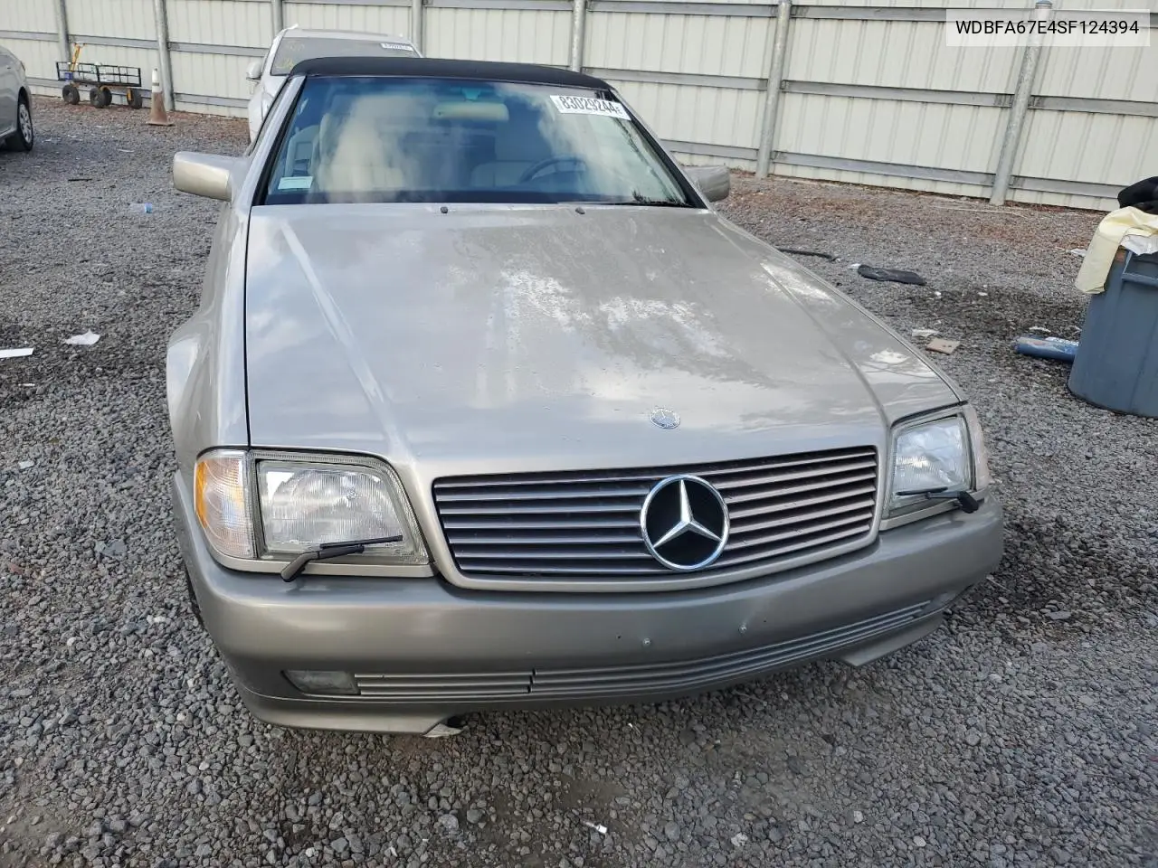 1995 Mercedes-Benz Sl 500 VIN: WDBFA67E4SF124394 Lot: 83029244