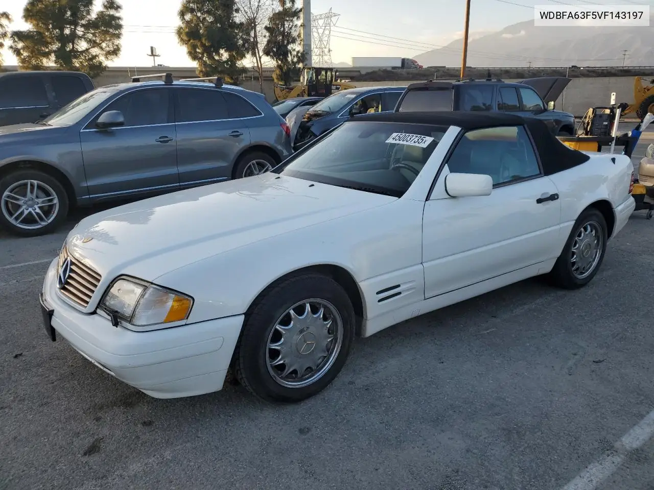 1997 Mercedes-Benz Sl 320 VIN: WDBFA63F5VF143197 Lot: 45003735