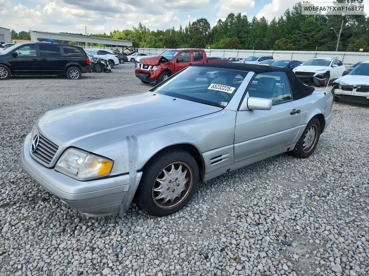 1998 Mercedes-Benz Sl 500 VIN: WDBFA67FXWF168172 Lot: 65232225