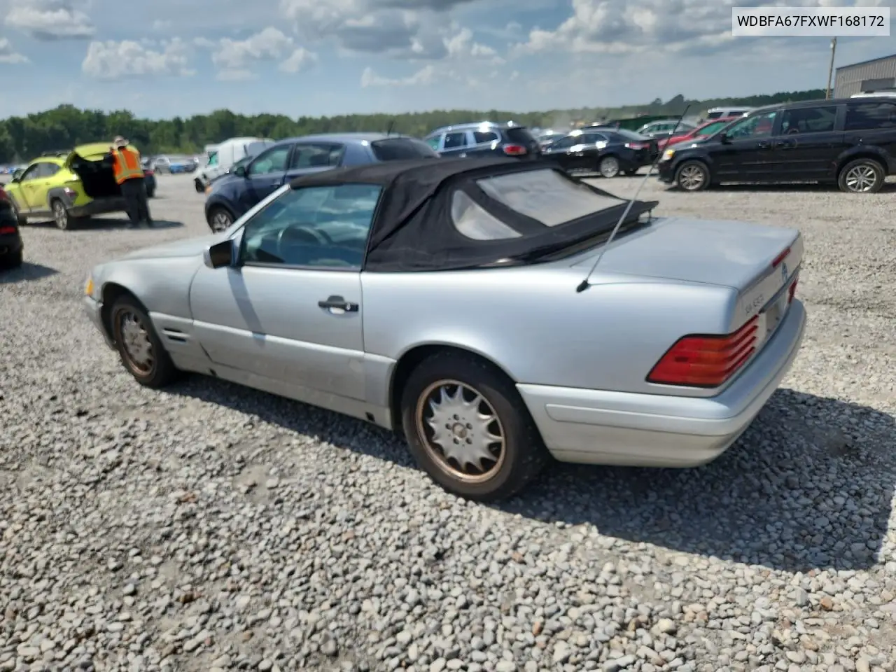 1998 Mercedes-Benz Sl 500 VIN: WDBFA67FXWF168172 Lot: 65232225