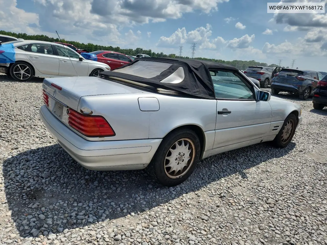 1998 Mercedes-Benz Sl 500 VIN: WDBFA67FXWF168172 Lot: 65232225