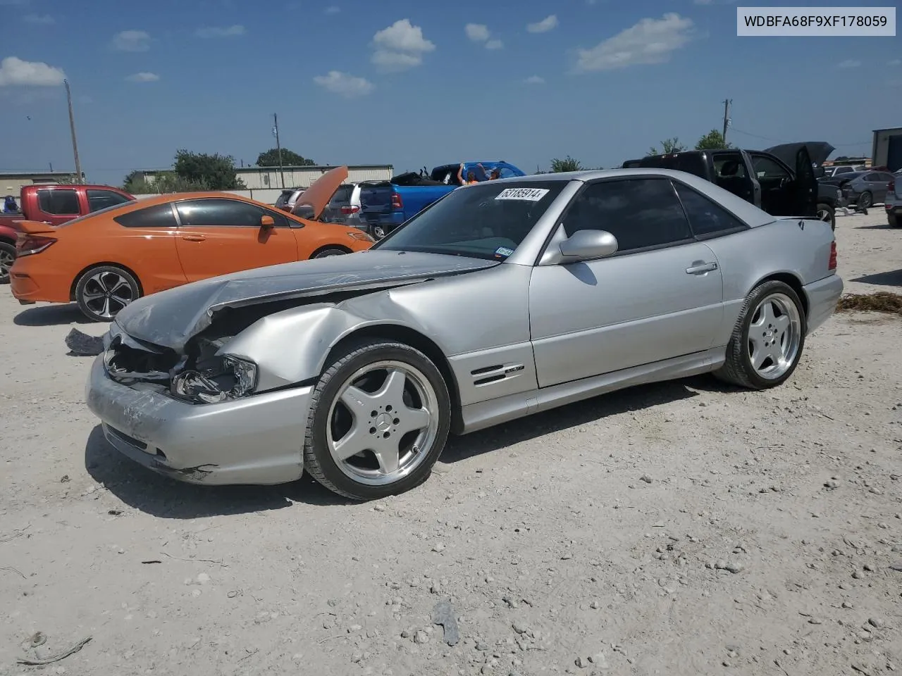 1999 Mercedes-Benz Sl 500 VIN: WDBFA68F9XF178059 Lot: 63185914