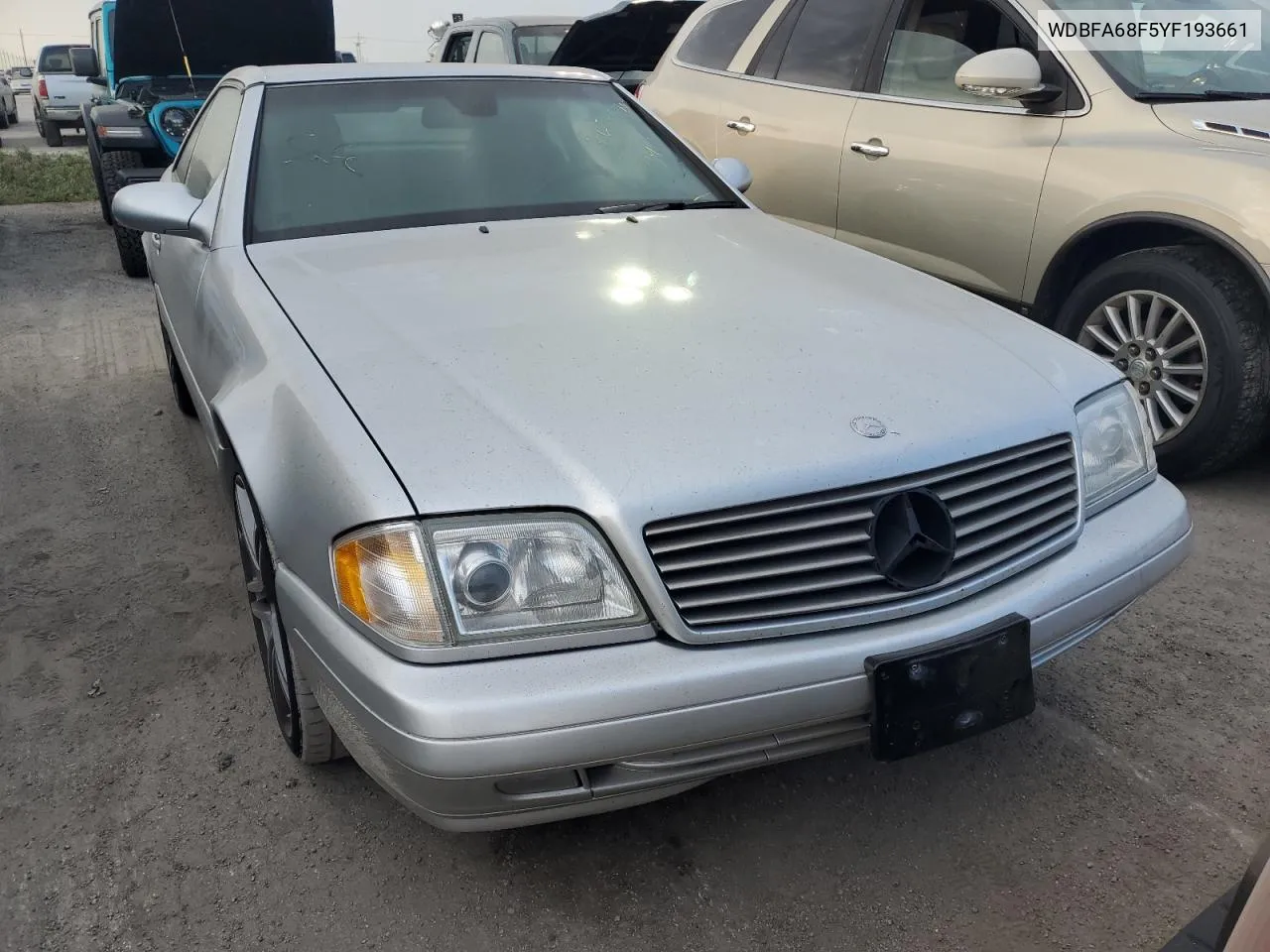 2000 Mercedes-Benz Sl 500 VIN: WDBFA68F5YF193661 Lot: 76386784