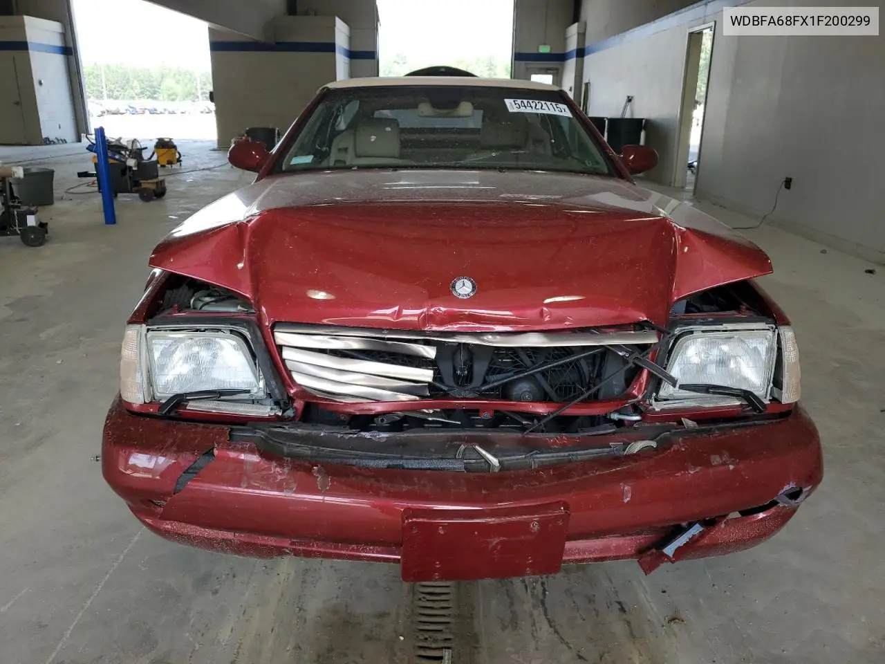 2001 Mercedes-Benz Sl 500 VIN: WDBFA68FX1F200299 Lot: 54422115