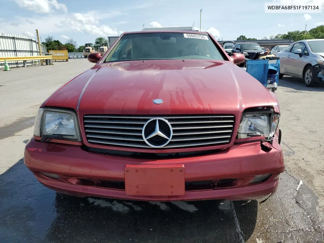 2001 Mercedes-Benz Sl 500 VIN: WDBFA68F51F197134 Lot: 55603755