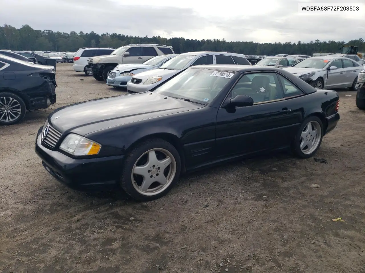 2002 Mercedes-Benz Sl 500 VIN: WDBFA68F72F203503 Lot: 49415215