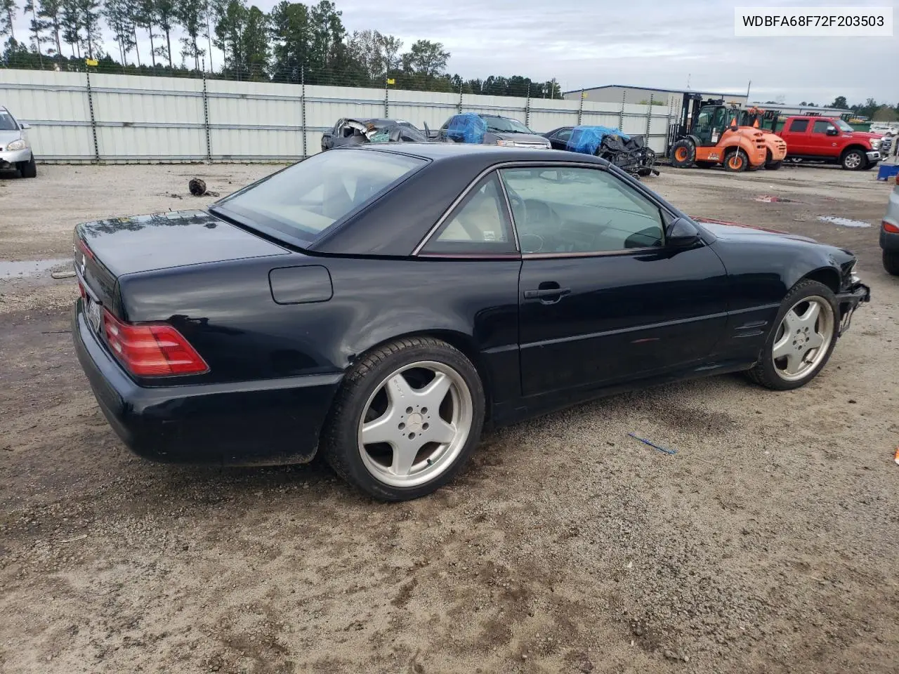 2002 Mercedes-Benz Sl 500 VIN: WDBFA68F72F203503 Lot: 49415215