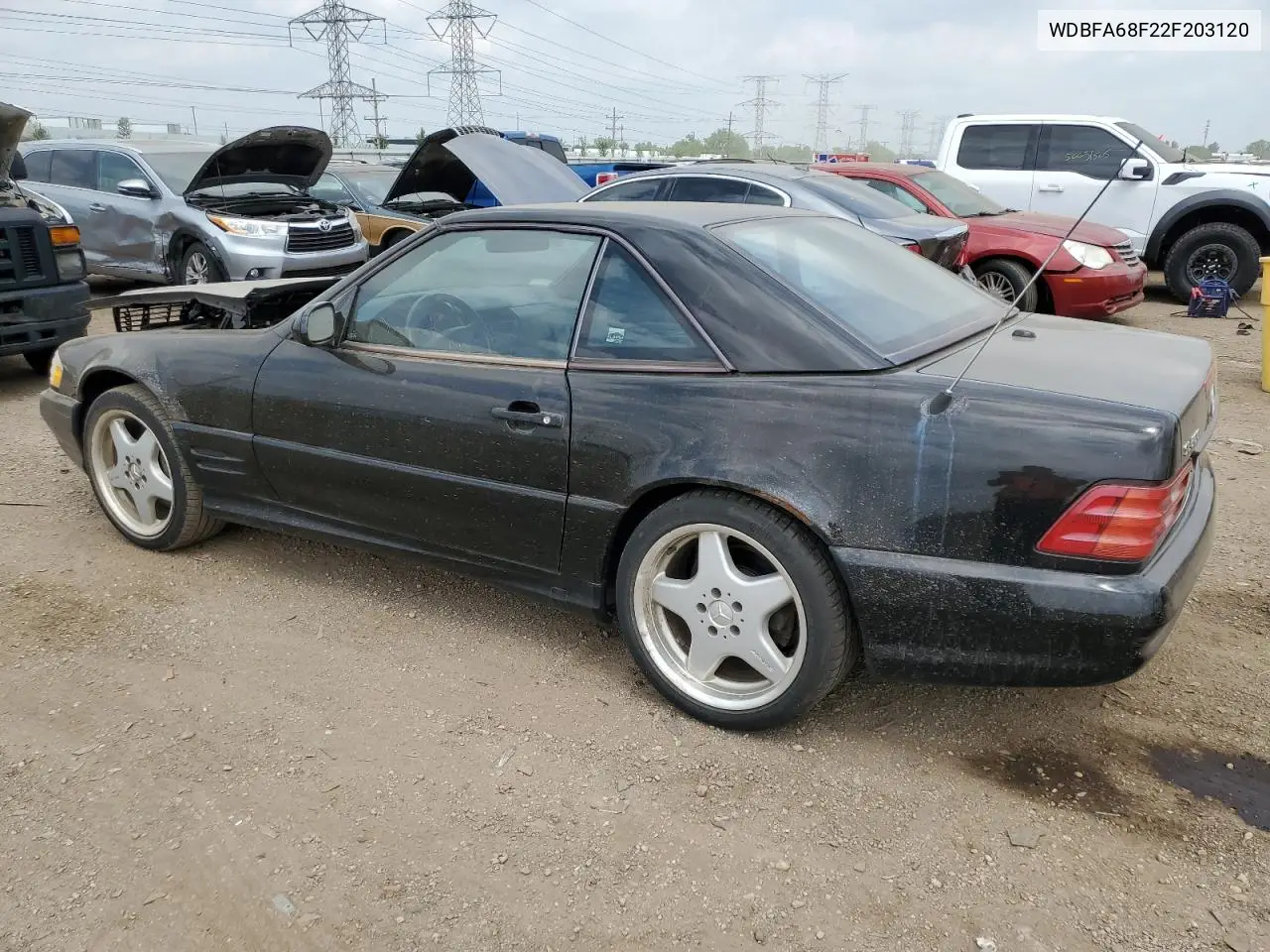 2002 Mercedes-Benz Sl 500 VIN: WDBFA68F22F203120 Lot: 56141525