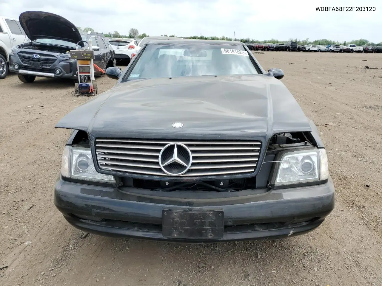 2002 Mercedes-Benz Sl 500 VIN: WDBFA68F22F203120 Lot: 56141525
