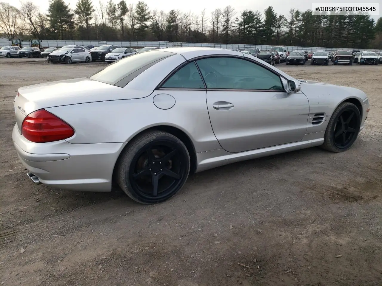 2003 Mercedes-Benz Sl 500R VIN: WDBSK75F03F045545 Lot: 49281175