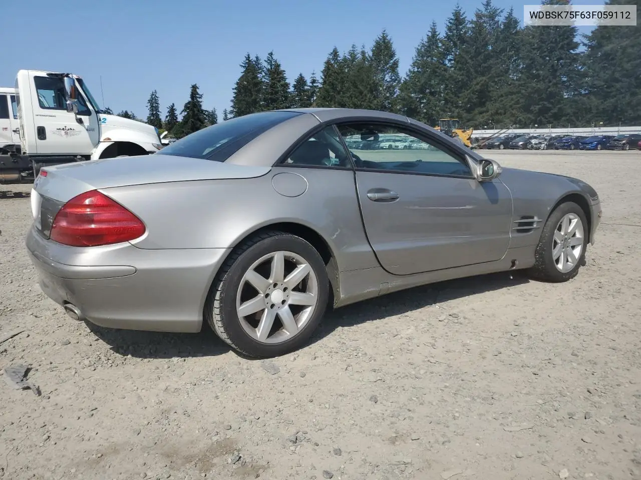 2003 Mercedes-Benz Sl 500R VIN: WDBSK75F63F059112 Lot: 54437785