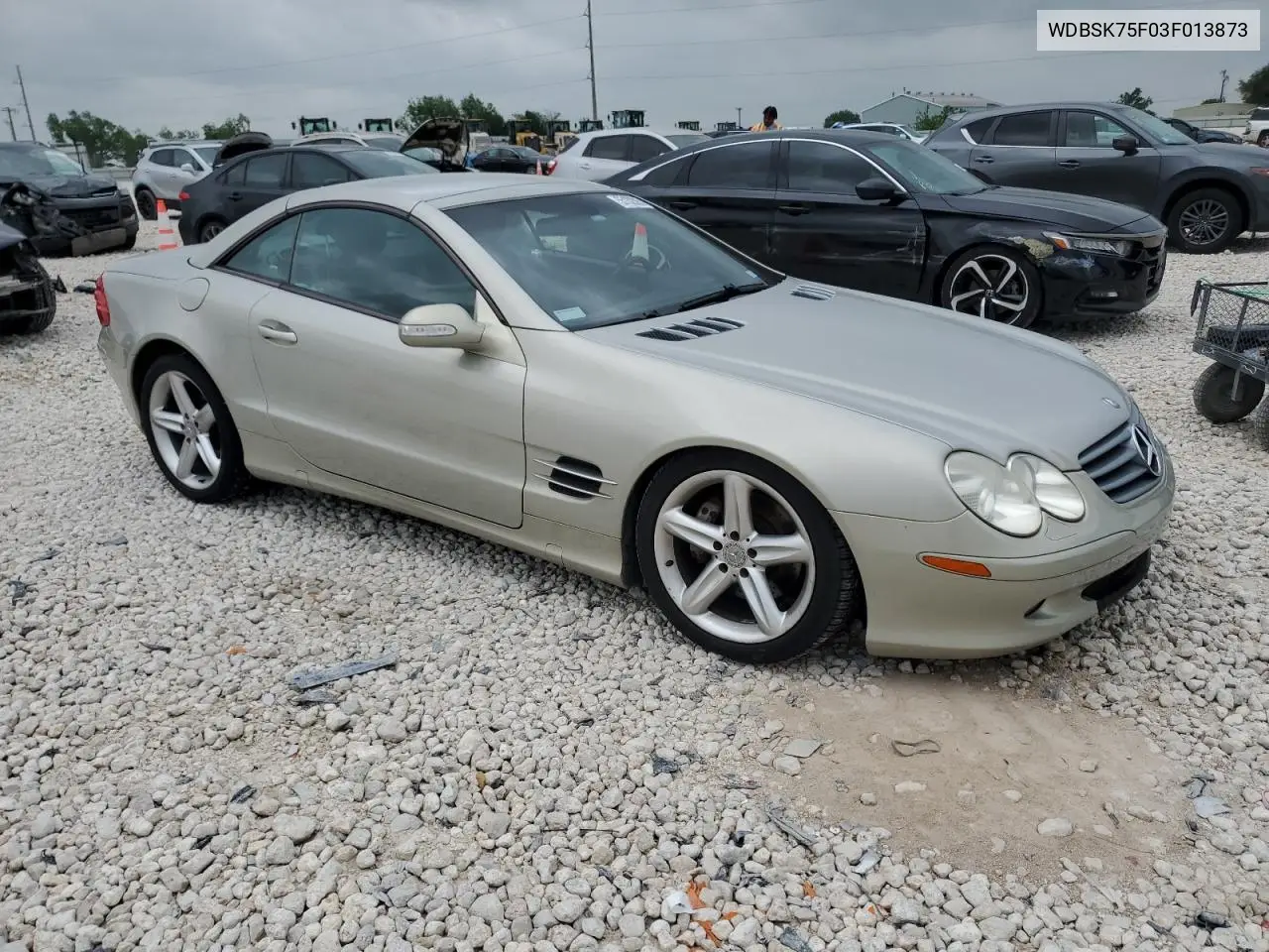 2003 Mercedes-Benz Sl 500R VIN: WDBSK75F03F013873 Lot: 55132305