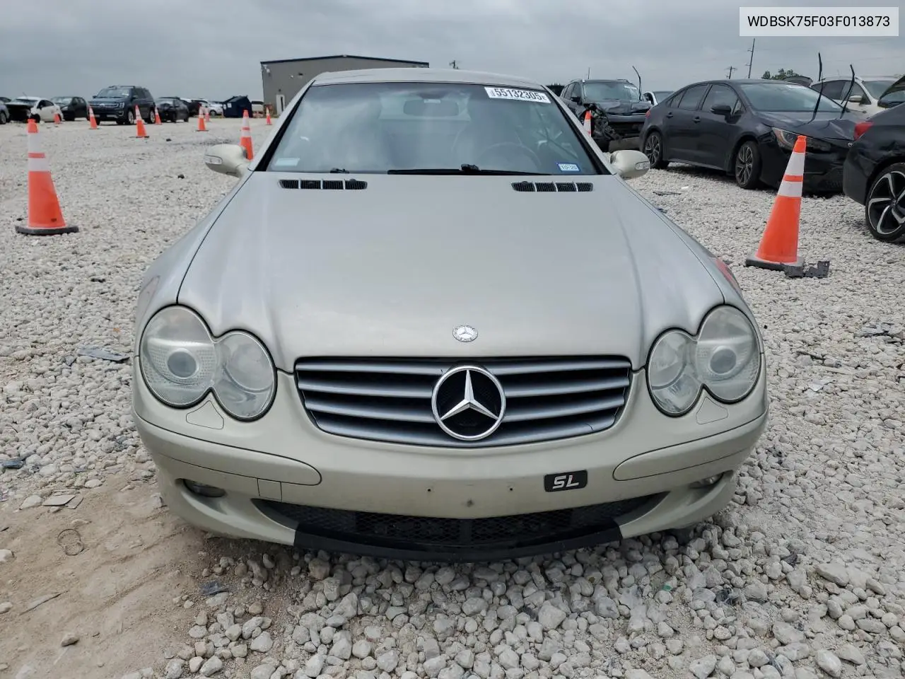 2003 Mercedes-Benz Sl 500R VIN: WDBSK75F03F013873 Lot: 55132305