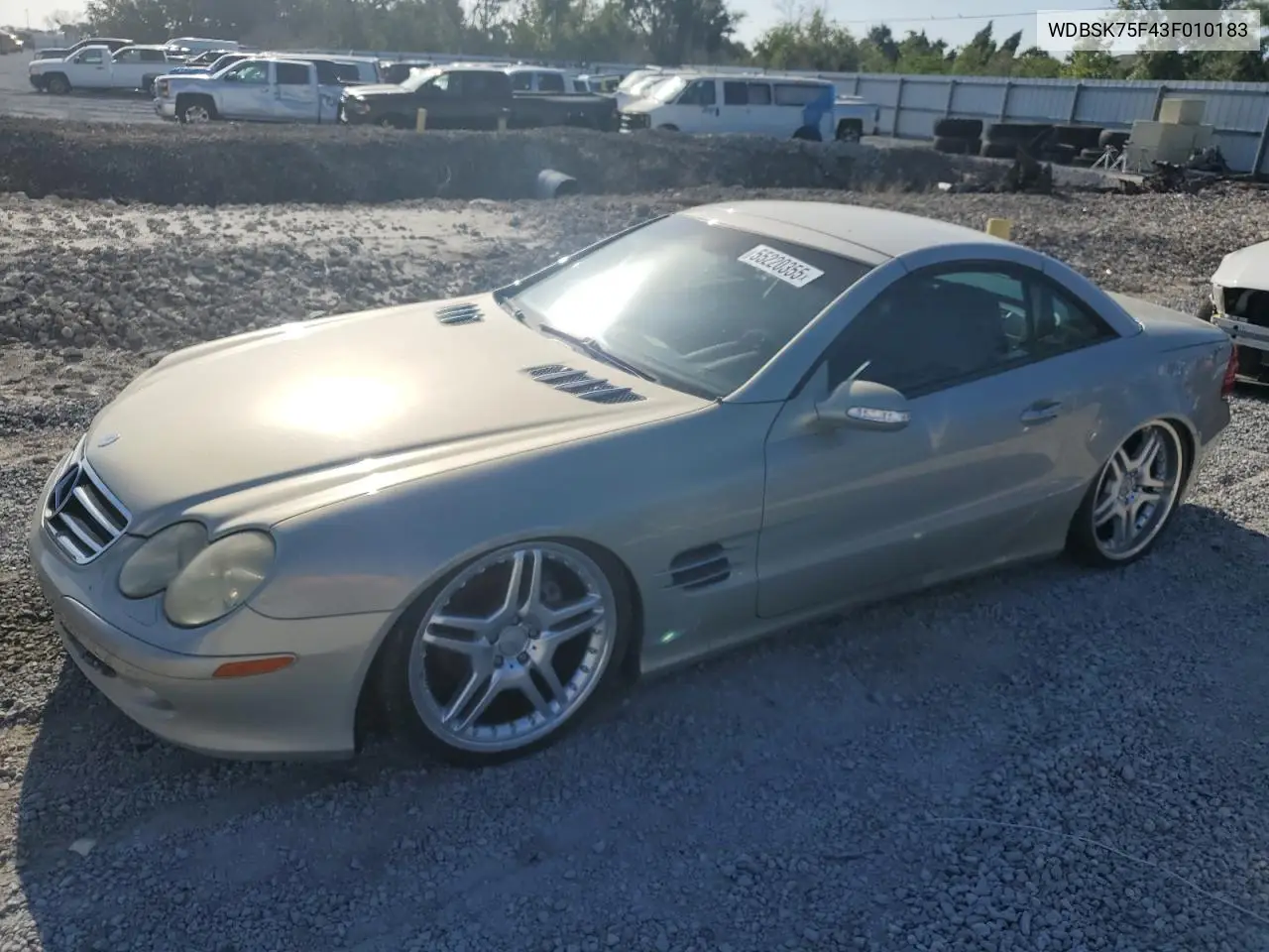 2003 Mercedes-Benz Sl 500R VIN: WDBSK75F43F010183 Lot: 55220355